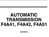 Mitsubishi Transmission Workshop